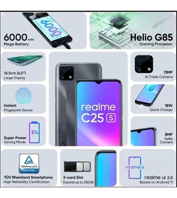 Buy realme C25s 4GB 64GB Grey Online 