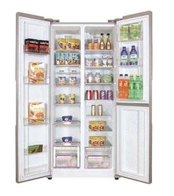 Buy VISION Glass Door Refrigerator Side By Side Inverter SHR 566 Liter at Best Price In Bangladesh	