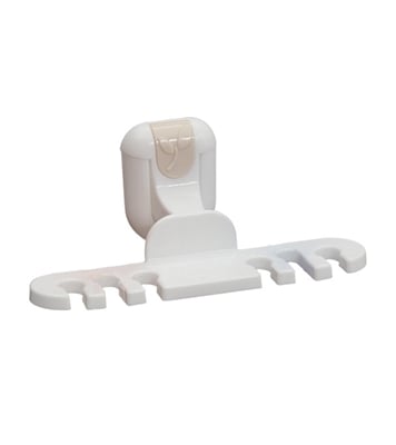 Buy Wall Brush Holder White Online at Best Price