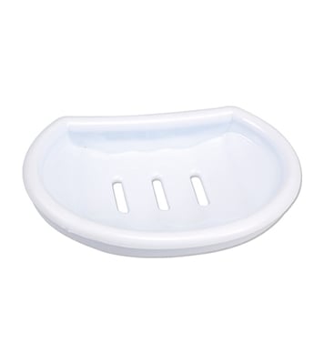 Buy Round Soap Case White Online at Best Price