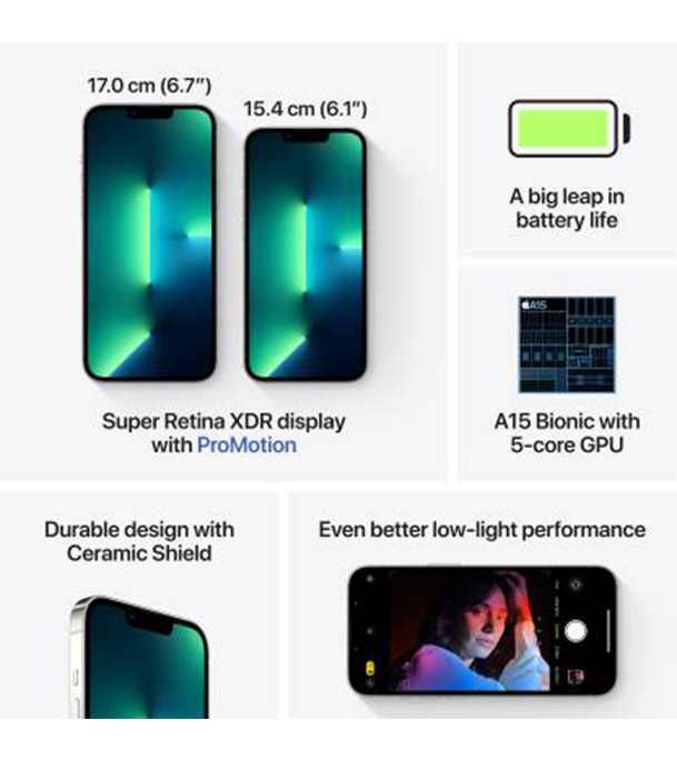 Buy Apple iPhone 13 Pro 128GB Silver online at Best Price