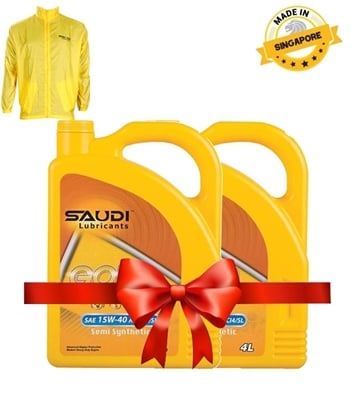 Buy Saudi Diesel Engine Oil 15W40 4L CI4/SL Combo Online