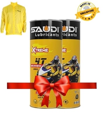 Buy Saudi Extreme 4T SAE 20W50 API SN JASO MA 1L TIN Combo Online