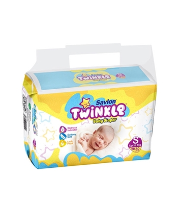Buy Savlon Twinkle Baby Belt Diaper S 30  (Up to 8kg) Online 