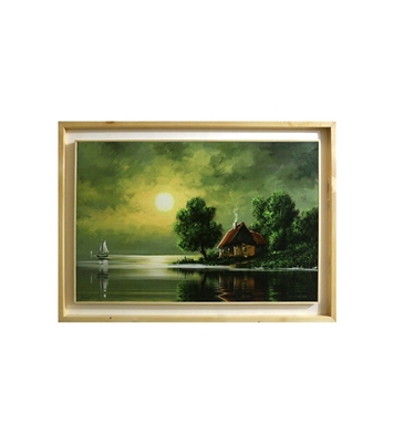 Buy Wooden Gap Frame Village (25x35) at Best Price In Bangladesh