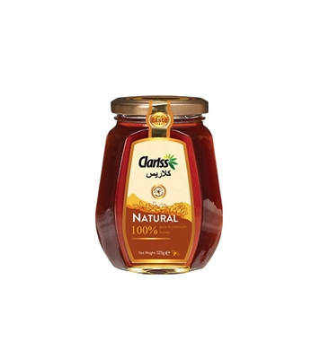 Buy Clariss Natural Honey: 125gm Octagonal Glass Bottle Online 