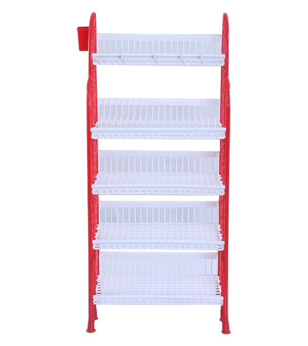 Buy Premium Kitchen Rack 5 Step - Red & White Online at Best Price