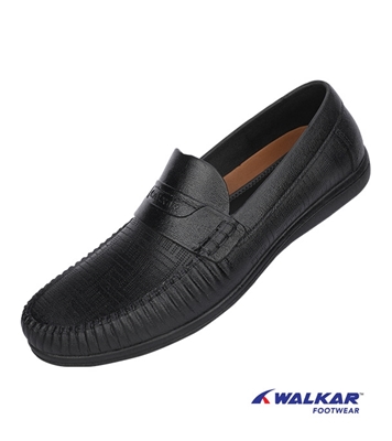 Buy Walkar Men’s Waterproof Moccasin Shoe Black Online at Best Price