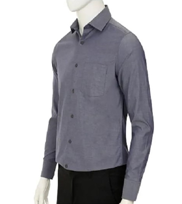 Men's Premium Fine Cotton Formal Shirt Dark Ash at Best Price In