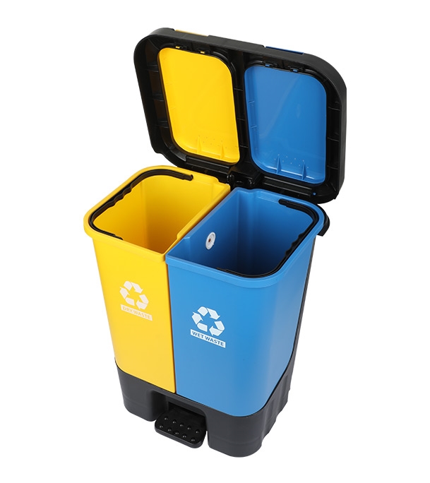 Buy Twin Paddle Bin 20L Yellow 