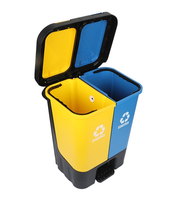 Buy Twin Paddle Bin 20L Yellow 