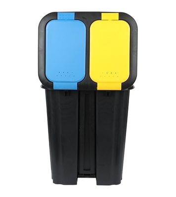 Buy Twin Paddle Bin 20L Yellow 