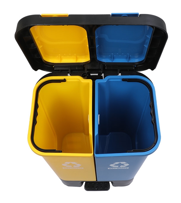 Buy Twin Paddle Bin 20L Yellow 