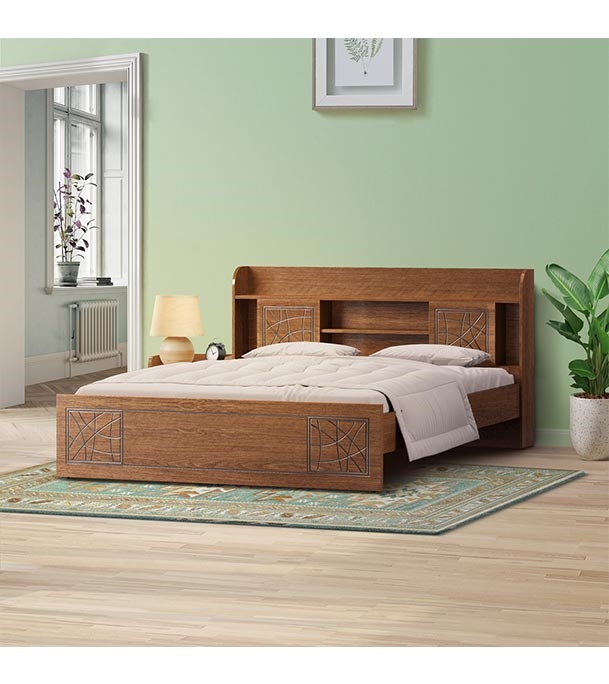 Regal CHEVRON Laminated Board Double Bed Best Price In Bangladesh 