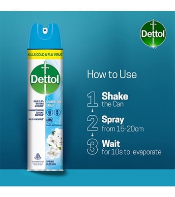  Dettol Disinfectant Spray Spring Blossom 225ml 