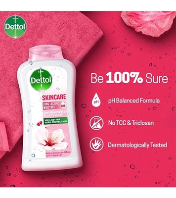 Dettol Antibacterial Body Wash Skincare Rose 