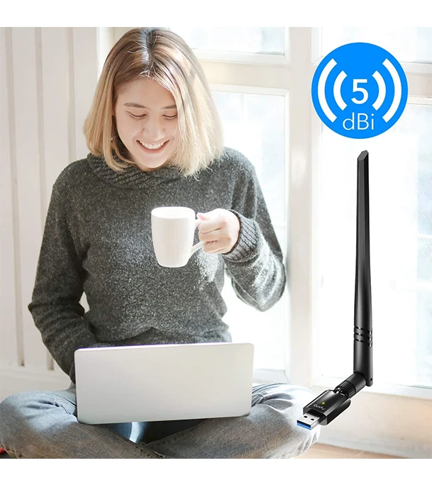 Picture of Cudy WU1400 AC 1300Mbps USB 3.0 Dual Band WiFi Adapter for PC