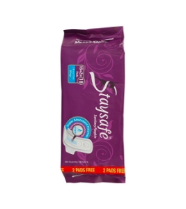 Staysafe Sanitary Napkin Heavy Flow Wings 16 Pads