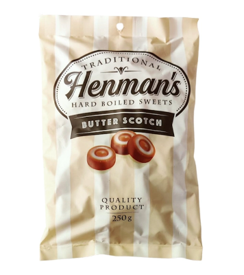  PRAN Henmans Candy Butter Scotch 250gm