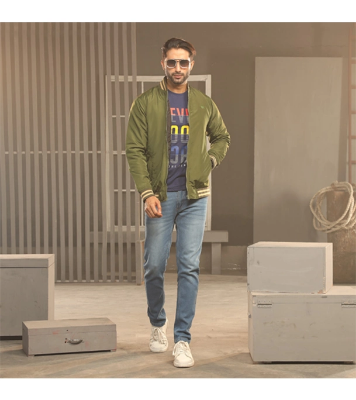 Picture of Men's Fashionable Jacket (Olive)