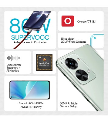 Buy Oneplus Nord 2T with 12GB and 256GB-Gray Shadow (Best Price) Online at Best Price