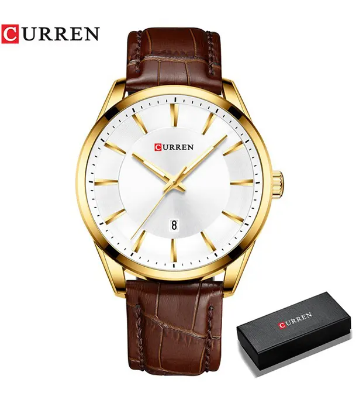 Buy CURREN 8365 Quartz Casual Leather Watch for Men at Best Price In Bangladesh