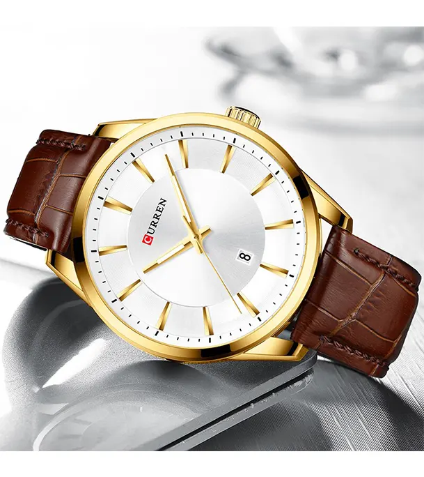 Buy CURREN 8365 Quartz Casual Leather Watch for Men at Best Price In Bangladesh