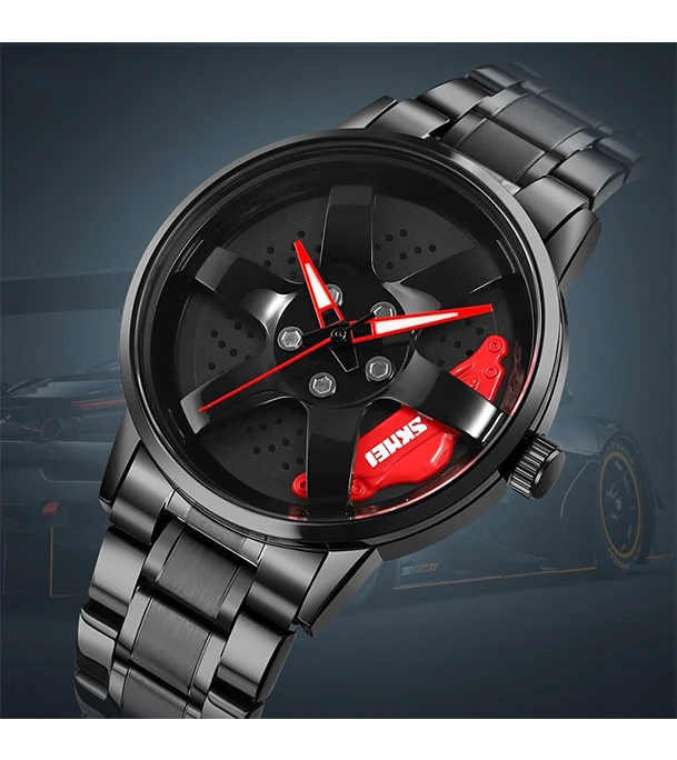 SKMEI 1787 Wheels watch for mens waterproof