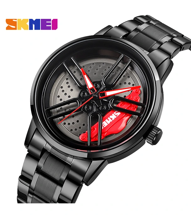 Skmei 1990 Wheels Watch For Men waterproof 