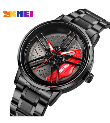 Skmei 1990 Wheels Watch For Men waterproof 