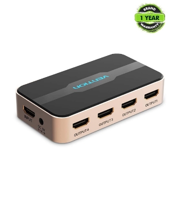 Buy VENTION ACCG0 1 In 4 Out HDMI Splitter Black  Online