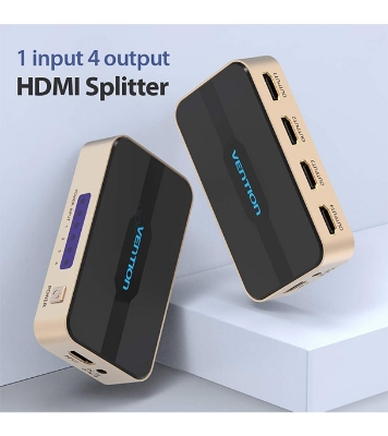 Buy VENTION ACCG0 1 In 4 Out HDMI Splitter Black  Online