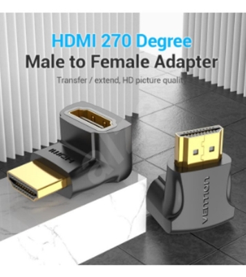 Buy VENTION HDMI 270 Degree Male To Female Adapter Black Online