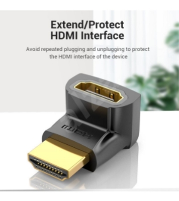 Buy VENTION HDMI 270 Degree Male To Female Adapter Black Online