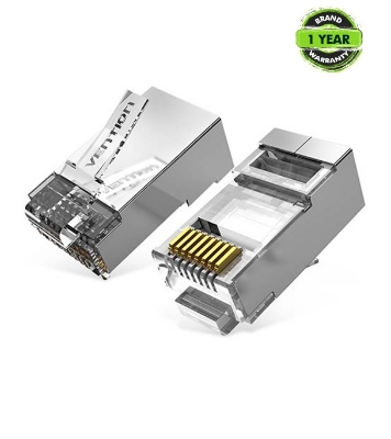 Buy VENTION IDFR0-50 Cat.6A FTP RJ45 Modular Plug Transparent 50 Pack Online