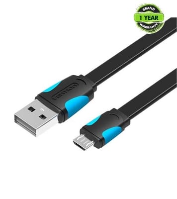 Buy VENTION VAS-A08-B150 Flat USB2.0 A Male to Micro B Male Cable 1.5M Black Online