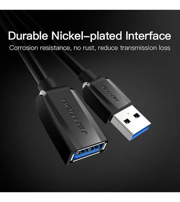 Buy VENTION VAS-A44-B300 USB2.0 Extension Cable 3M Black Online