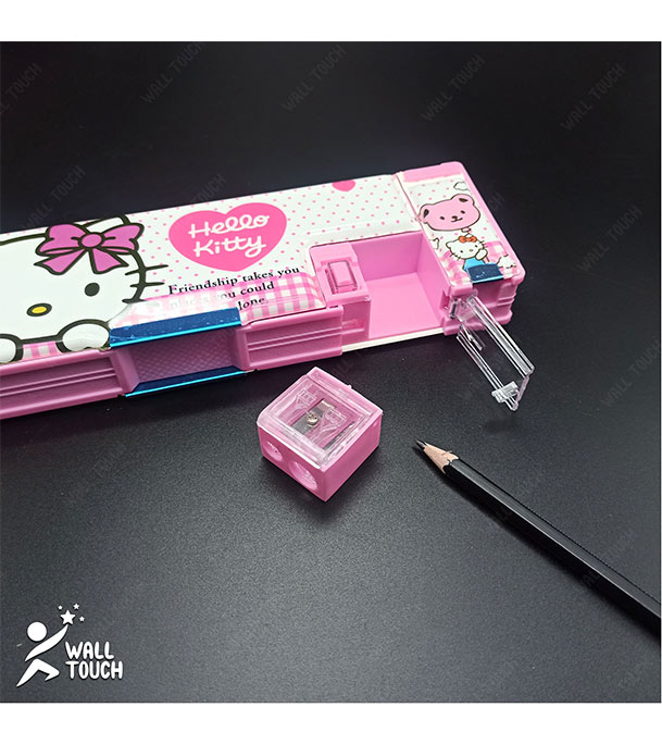 Buy Stationery Magnetic Pencil Box Art Plastic Pencil Box With Pencil Sharpener at Best Price in Bangladesh