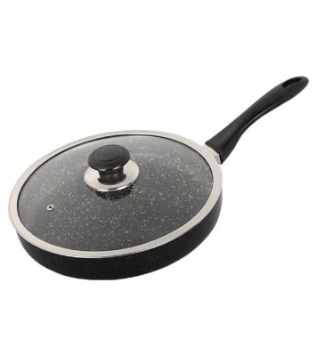Picture of TOPPER Nonstick Glamour Fry Pan With Lid (Spatter Grey) 22 cm 