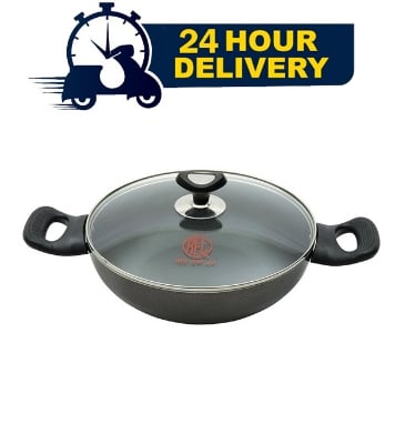 Picture of Topper Nonstick Karai With Lid Black 24 Cm
