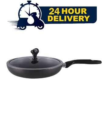 Picture of TOPPER Nonstick Glamour Fry Pan With Lid (Black) 28 cm