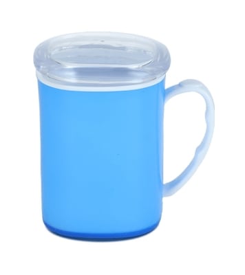 Picture of Royal Mug 400 ML With Lid-White & Tr Blue