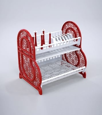 Picture of Smart Kitchen Rack Mini-Red & white