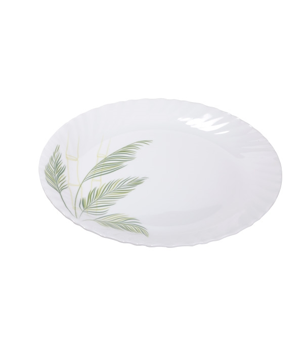 Buy Italiano 11" Crazy Plate Green Leaf Online at Best Price