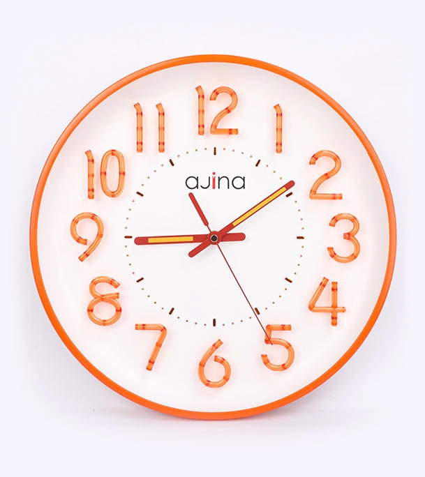Picture of Ajina Maple Digit Wall Clock Orange