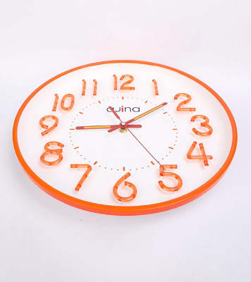 Picture of Ajina Maple Digit Wall Clock Orange