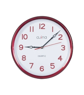 Picture of Tune Wall Clock With Digit Round-Red