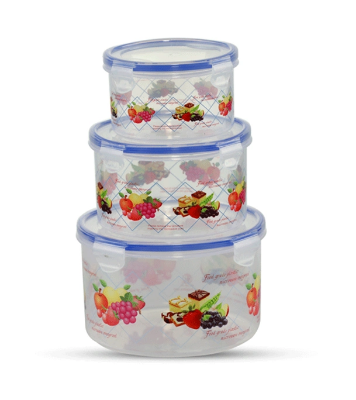 Picture of Air Tight Round Container 3 Pcs Set - Trans