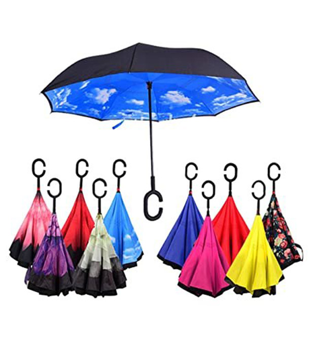 Buy Double Layer Reverse Folding Umbrella Online 