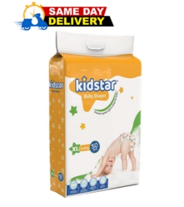 Show details for Kidstar Baby Diaper Extra Large 50pcs Kidstar Baby Diaper Extra Large 50pcs